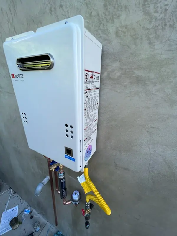 Tankless water heater installation for Grandin homes